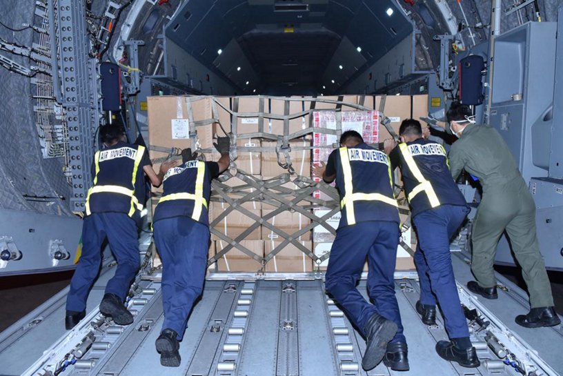 RMAF’s A400M sending essential supplies