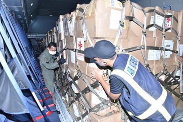 RMAF’s A400M sending essential supplies