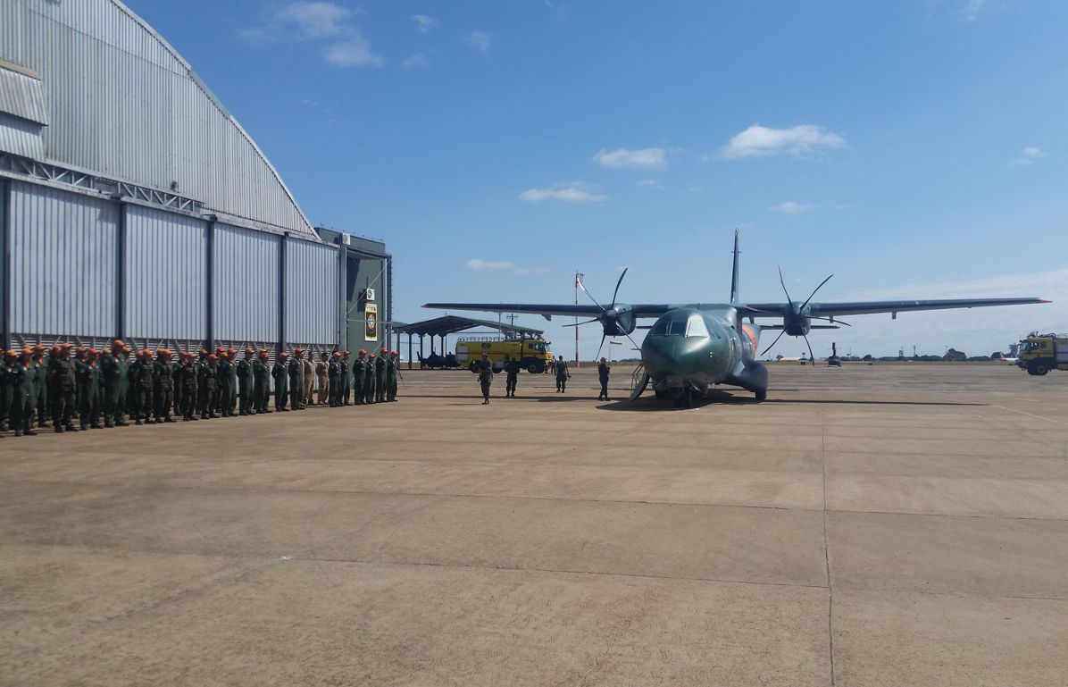 C295, end of Tour at Campo Grande military base, Brazil