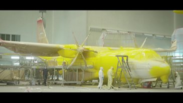 C295 Canada Painting process
