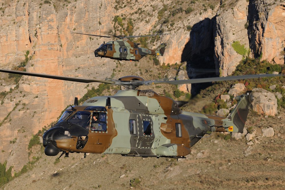 Airbus delivered two NH90 helicopters to the Spanish Army in 2016. 