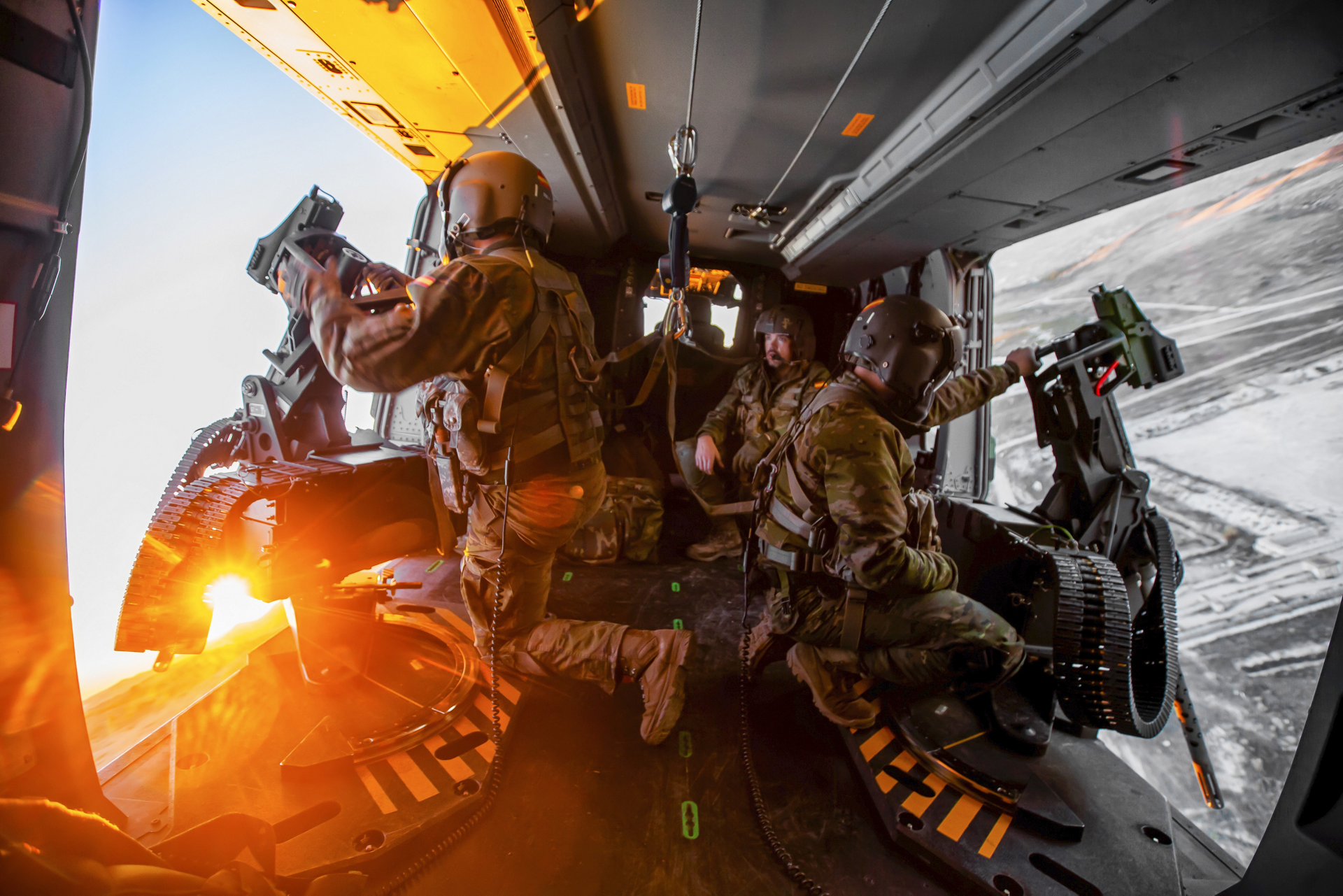 Inside view of a NH90 operated by Spain. 