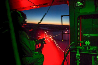 The Finnish Defence Forces practice nighttime live firing missions as part of SOF training. 