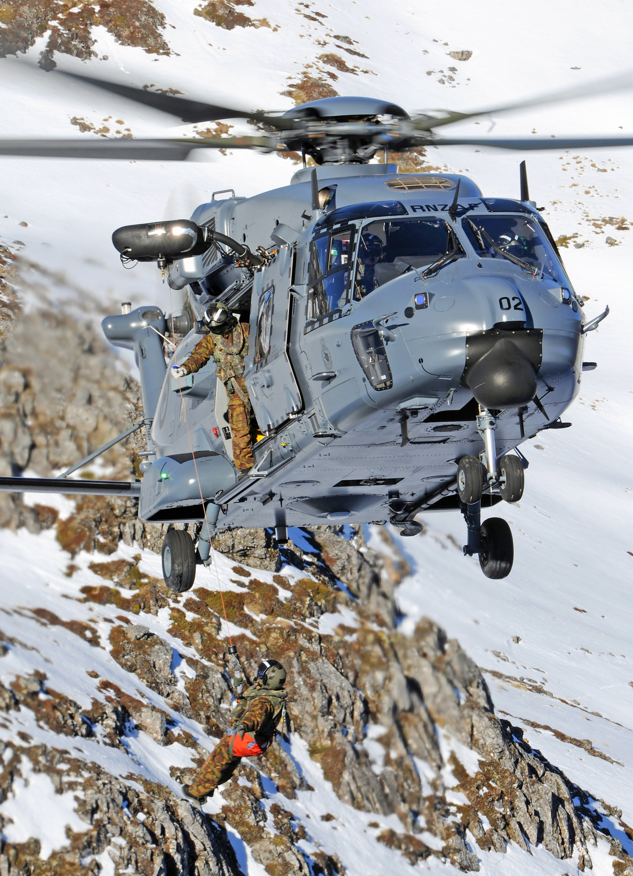 An NH90 helicopter operated by Royal New Zealand Air Force.