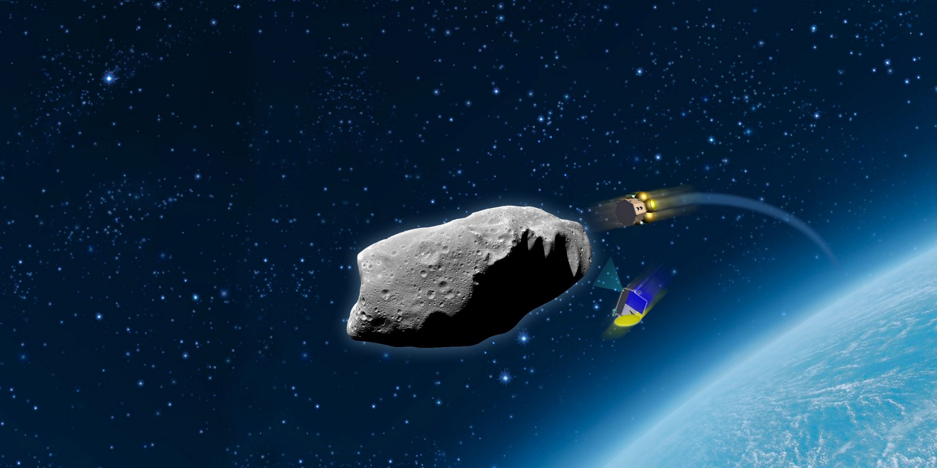 Airbus is investigating a mission to deflect an asteroid with a kinetic  impactor.  Photo Airbus