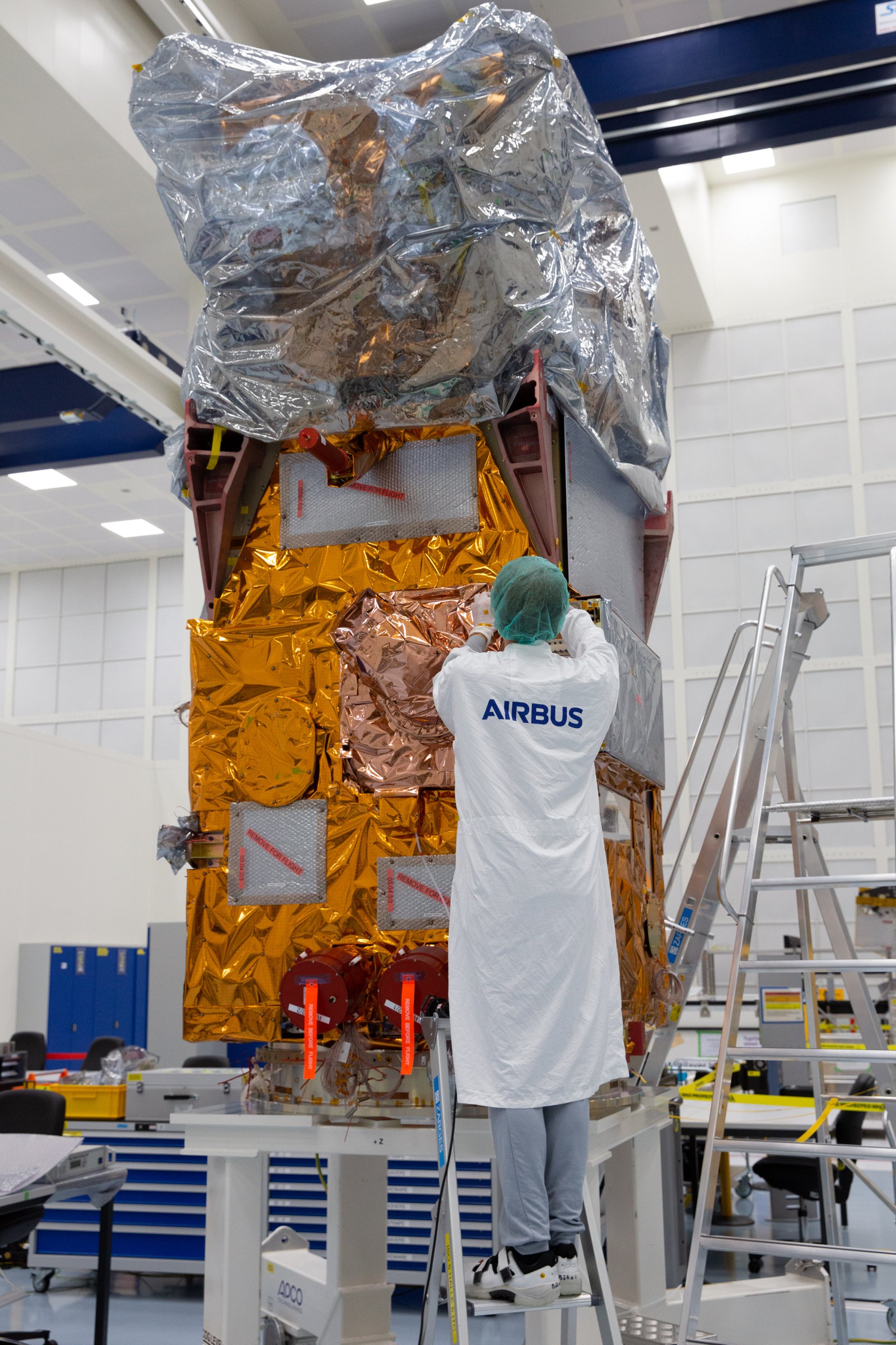 Airbus has finished the integration of the Copernicus Sentinel-2C satellite. It is the third of its kind and will now be shipped to Munich to undergo extensive environmental tests to prove its readiness for space. The test campaign will last until March 2022.