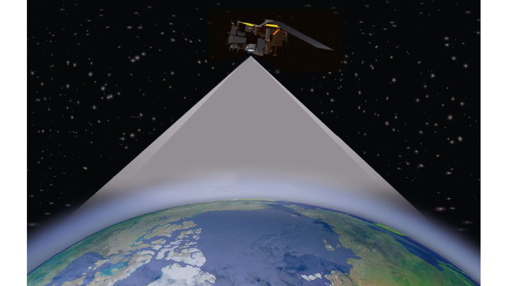 图为轨道上的哨兵-5号地球观测卫星。