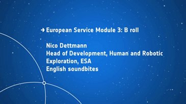 Orion European Service Module 3 - B roll