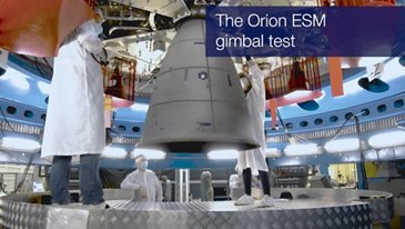 Orion ESM Gimbal Test 
