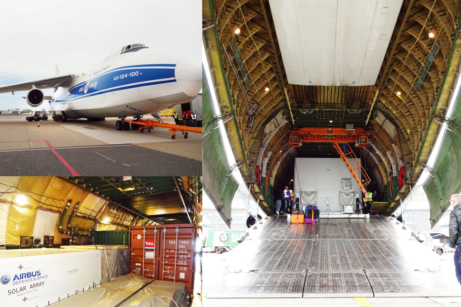The first elements of the BepiColombo hardware were loaded into an Antonov An-124 cargo plane