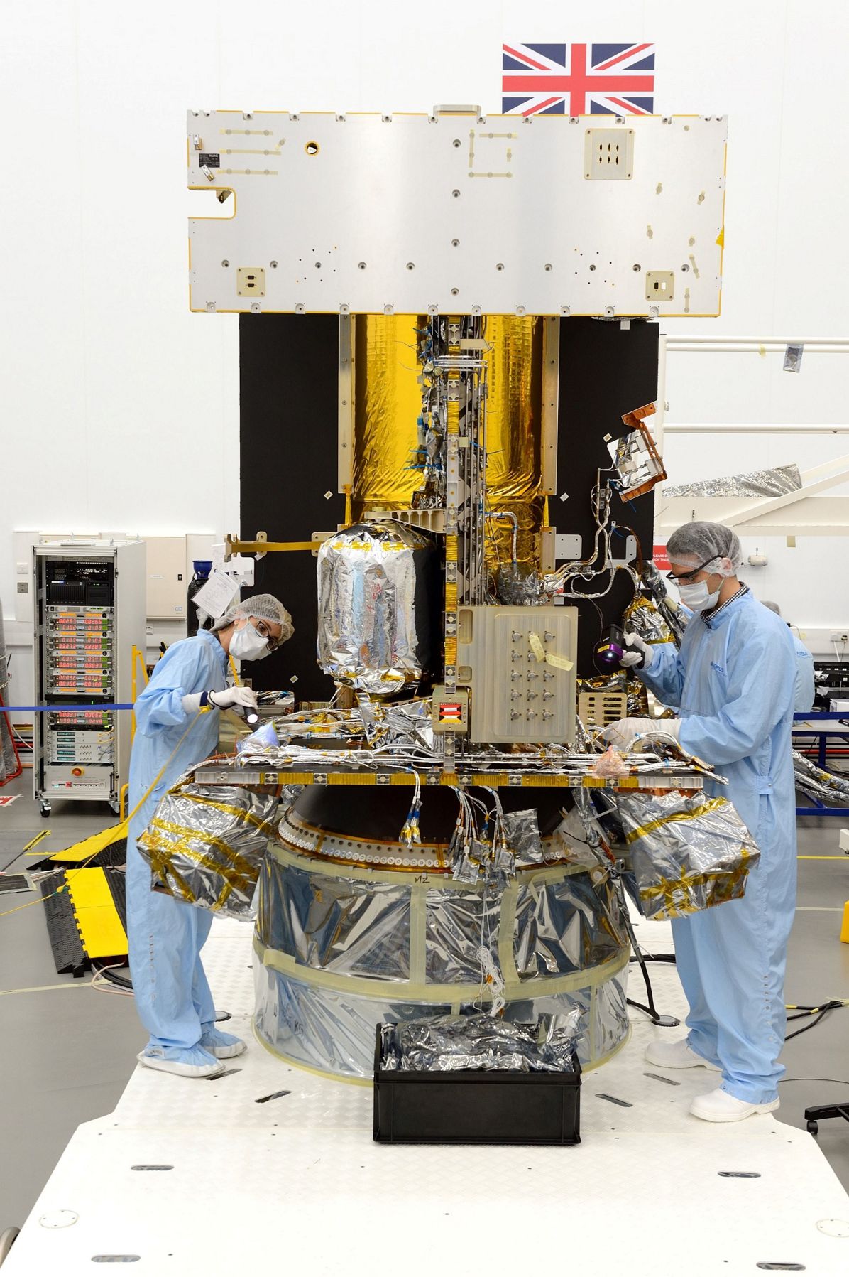 Airbus’ Solar Orbiter in the final stages of integration in Stevenage, UK