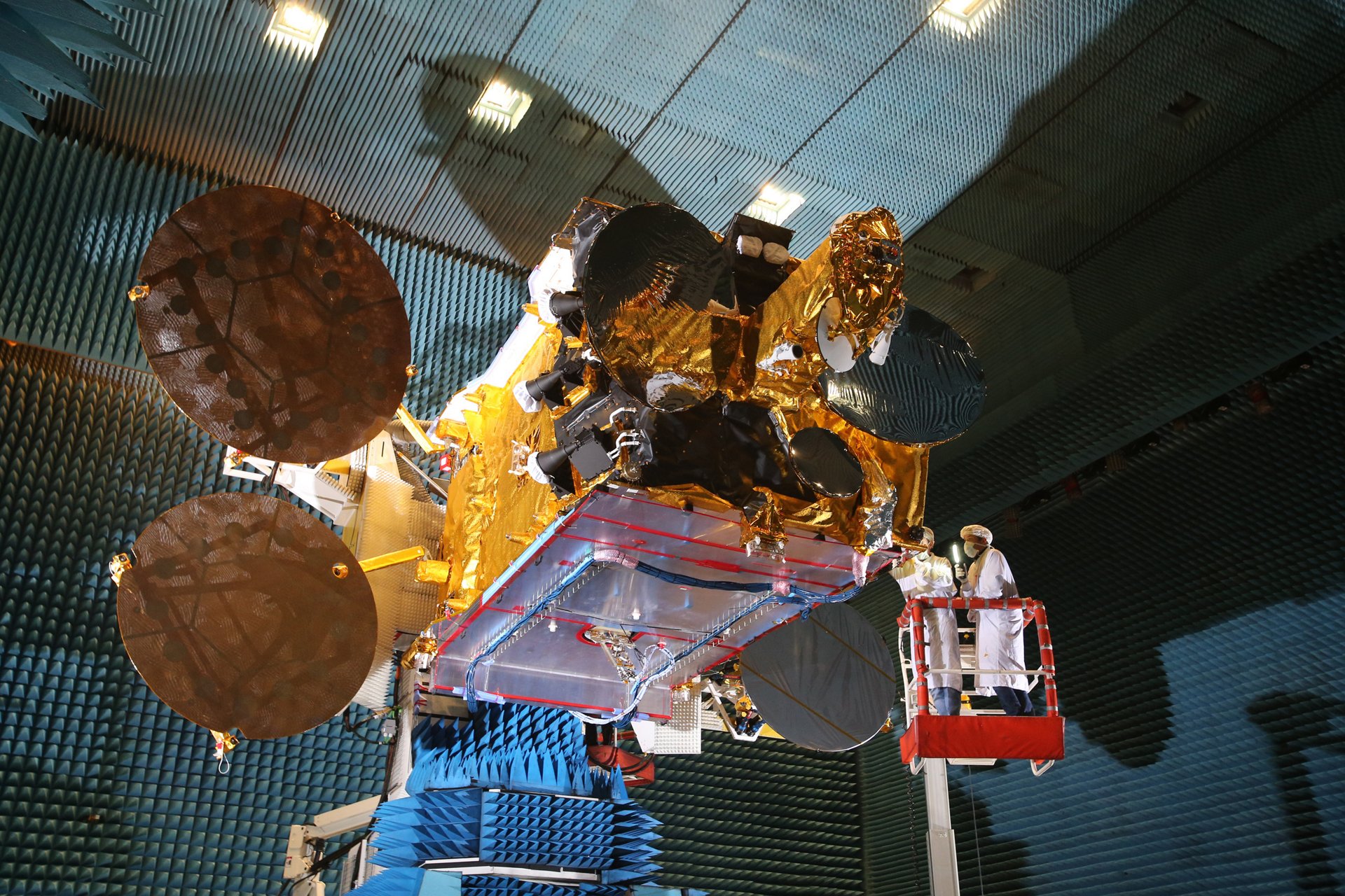 Arabsat 6B, the Seventh Eurostar satellite from Airbus Defence and Space to the Arab Satellite Communications Organisation, in Airbus facilities in Toulouse
