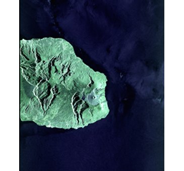 First image taken by the Sentinel 1A radar satellite taken over La Reunion Island and its coastal area, was transmitted successfully by EDRS-A