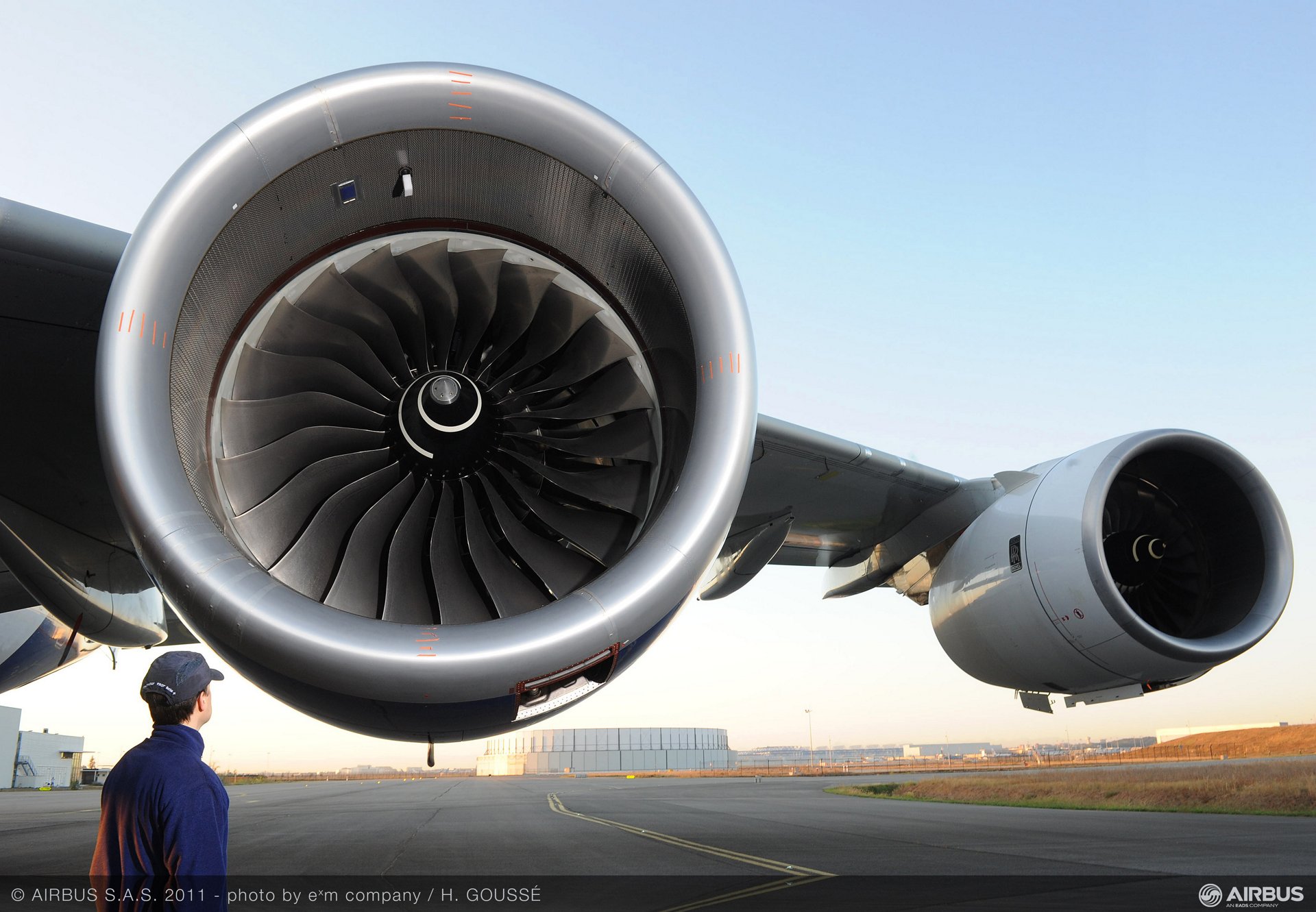 The A350 XWB’s Trent engine rolls out for initial flight tests