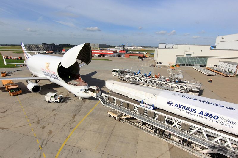 The First A350 Xwb Wing Upper Cover Is En Route To Airbus Wing