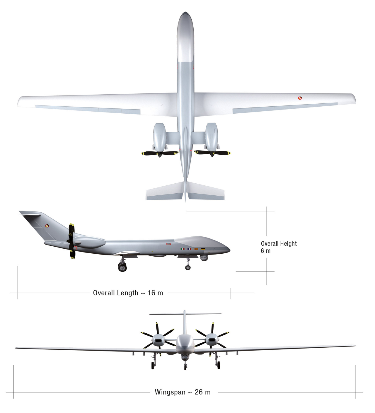 具有基本统计的雄性RPA无人驾驶飞行器的图。